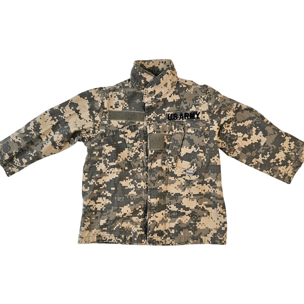 Trooper Kids XXS Digital Camo ACU U.S. Army Tactical Jacket Shirt Style 125